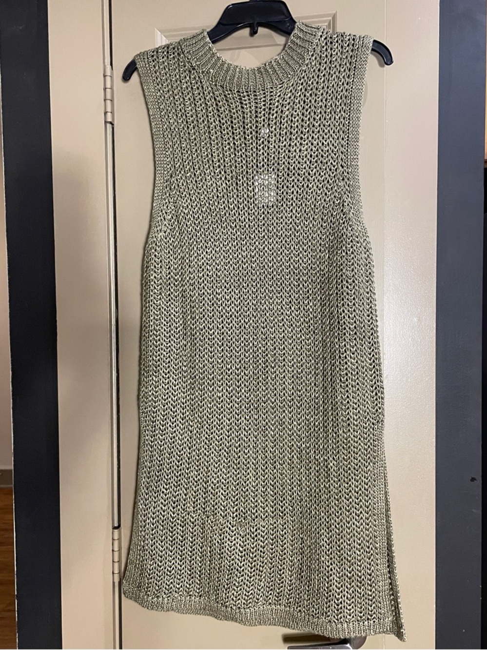Polo by Ralph Lauren Olive Sleeveless Knit Midi Dress